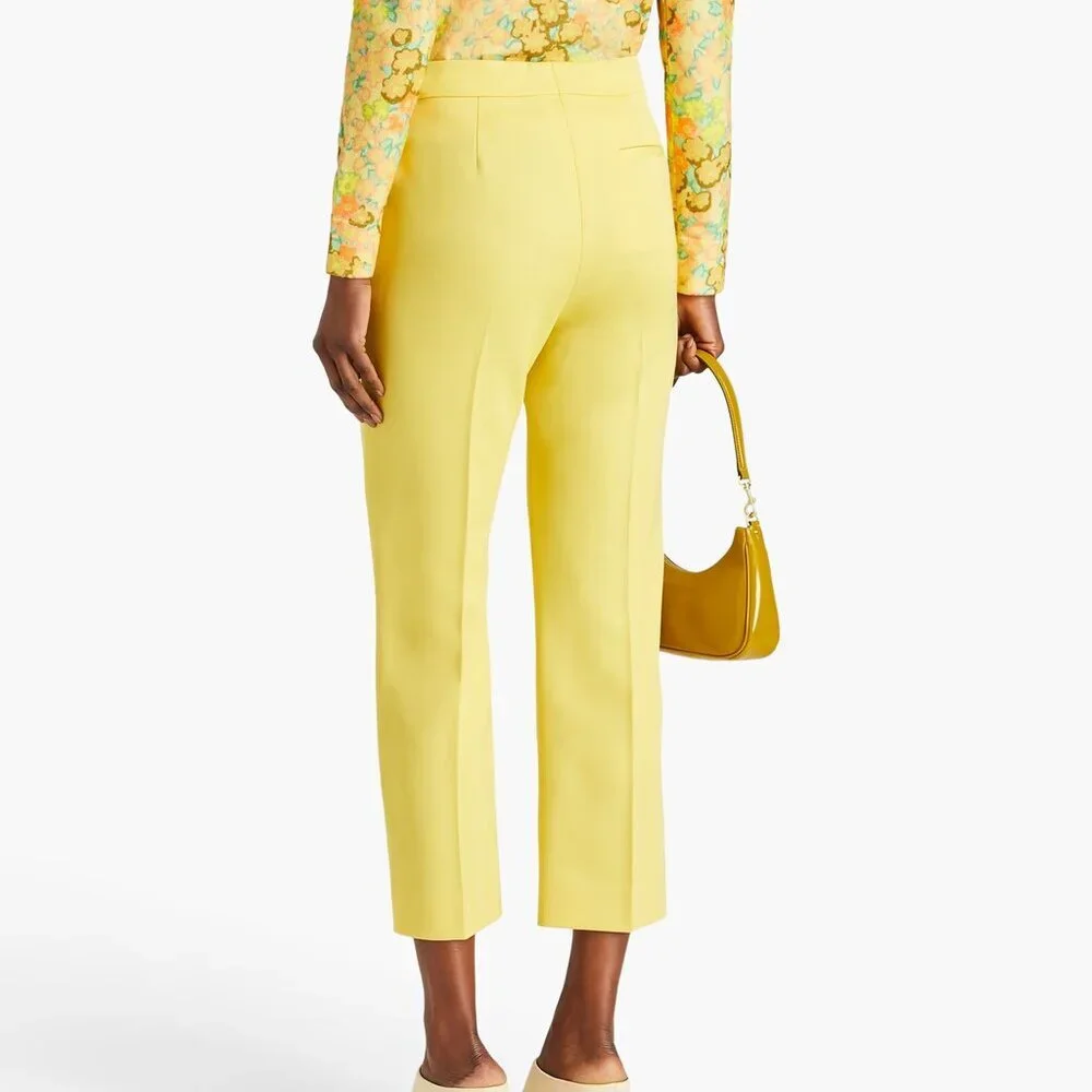 TORY BURCH Wool-twill straight-leg pants